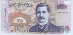 Новая Зеландия 50 долларов 1992