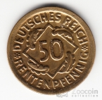 Германия 50 рентенпфеннигов 1924 D
