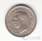 Новая Зеландия 3 пенса 1952